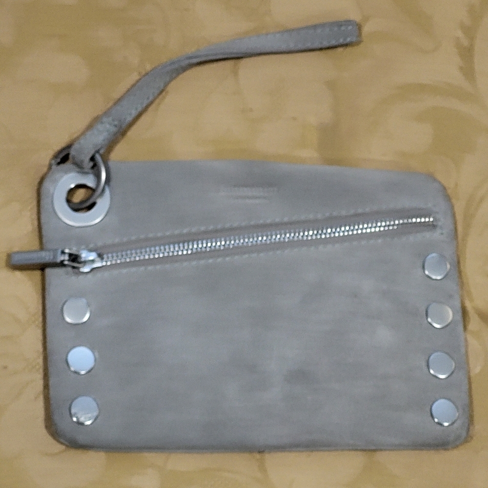 Hammit Nash SML in Pewter With Brushed Silver Hardware Wrislet